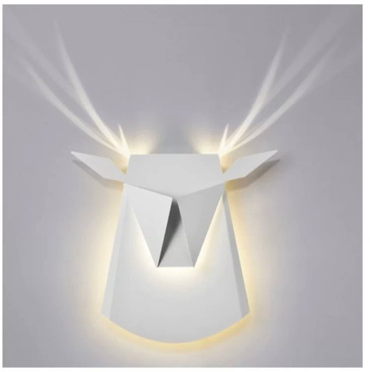 Настенный светильник, БРА GOKER 38*35, белый, металл, LED.