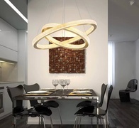 Люстра подвесная, медь, ПММА, OLAF 40*60 металл, LED.