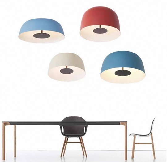 Потолочный светильник красный Avalore, металл, 41.8*25 см, светодиодная, LED