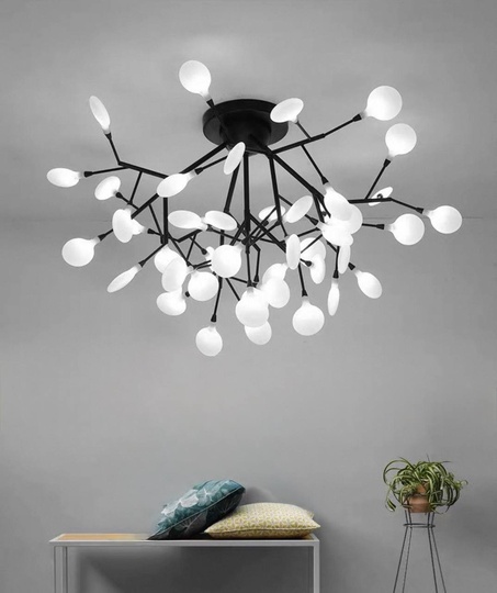 Люстра черная Avalure, металл, стекло 59*33 см, G4