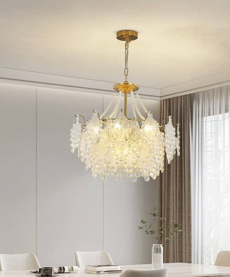 Люстра подвесная, медный, стекло, TASTEHOLDER 80*40, металл, E14.