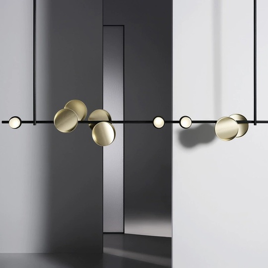 Люстра черная Love, металл, 160*100 см, светодиодная, LED