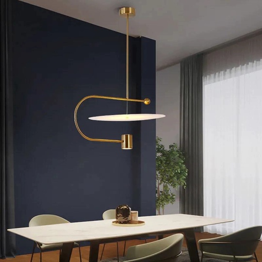 Светильник подвесной, бронза, Ellevap, металл, 60*30 см, LED