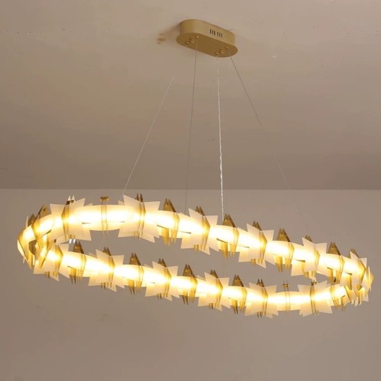 Светильник подвесной медый Elavore, металл, трос 100 см, 120*3 см, подвесная, LED