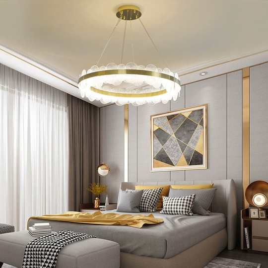 Люстра подвесная, медный, стекло, STUNNING 50*15, металл, LED.