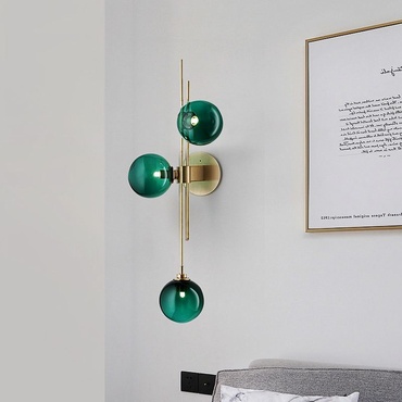 Настенный светильник (Бра) RASAEL, зеленый