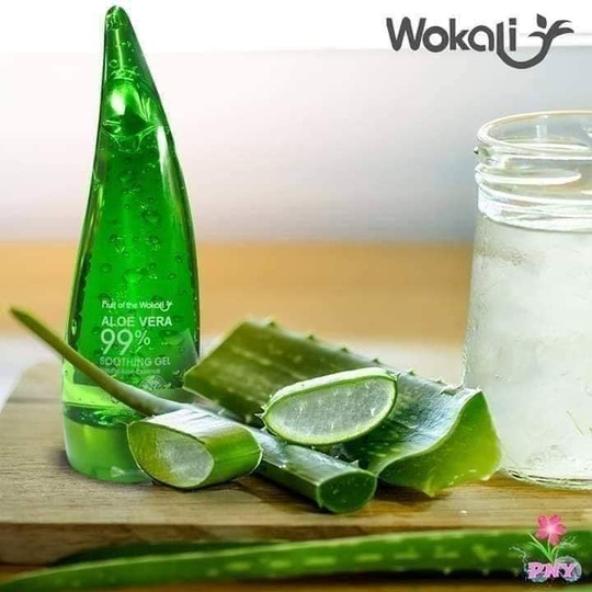 Успокаивающий гель для лица и тела Aloe Vera Wokali 99% 260 мл