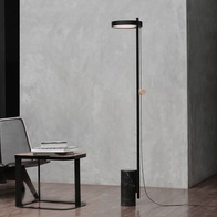 Торшер черный Lumen, 28*28*165 см, LED, ПММА, мрамор, 10 Вт