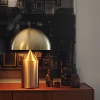 Настольная лампа золото ATOLLO, 38*55 см