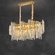 Люстра подвесная, золото, кристалл, KALISTA 80*35, металл, E14.
