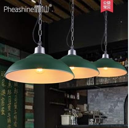 Дизайнерский светильник зеленый Olivara, 38 см, 38*16 см, накаливания, E27, металл, металл, лофт, зеленый