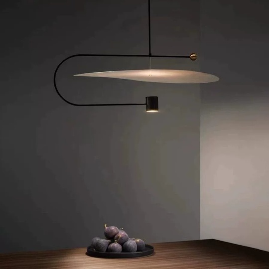 Светильник подвесной, черный, Orvexa, металл, 60*38 см, LED