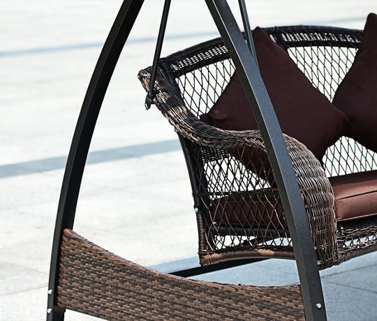 Качели садовые из ротанга Fagle