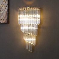 Настенный светильник SANDRA, Бра, 30*62,  золотой, металл, E14.