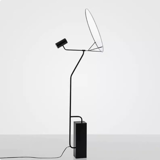 Торшер, черный, белый, Bekker 50*160, LED, металл, ПММА