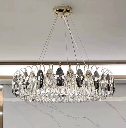 Подвесной светильник BURAK 60*20, золотой, кристалл, металл,  LED.