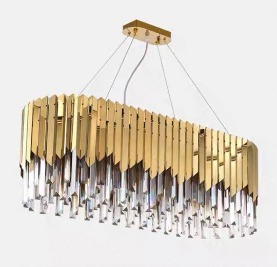 Люстра подвесная, медный, кристалл, DANA 90*32, металл, E14.