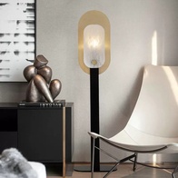 Торшер черный Ionvex, 40*145 см, LED, E14, металл, 40 Вт
