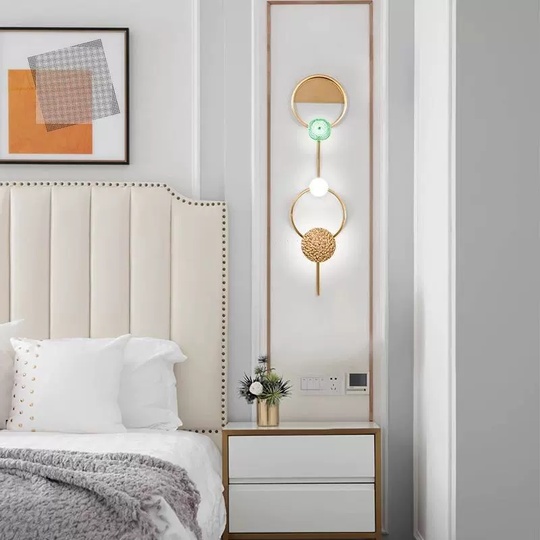 Настенный светильник медный NONA, Бра, 25*98, медь, LED.