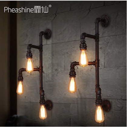 Дизайнерский светильник 74*29 см накаливающее, e27, железо, металл, настенный, китай