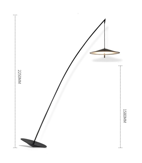 Напольный светильник черный CANULA, LED, 20 Вт