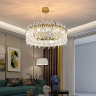 Люстра подвесная, бронза, кристалл, MELISSA 80*31 металл, E14.