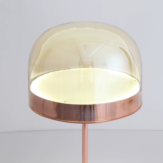 Торшер розовое золото Virella, 24*135 см, LED, металл, 10 Вт