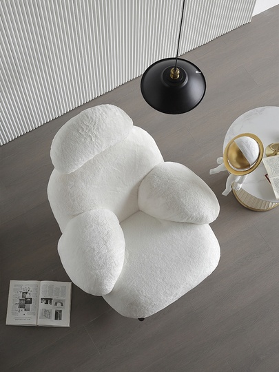 Кресло-качалка Белое. Bean, 98х90х89 см