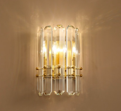 Дизайнерский светильник медный Azunor, 21*32 см, лампа накаливания, e14, медь, хрусталь