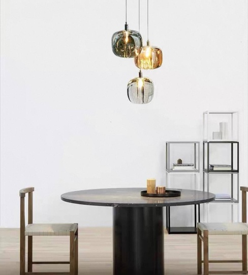 Светильник черный, дымчатый пепел, Alviox, металл, 11*15 см, G4