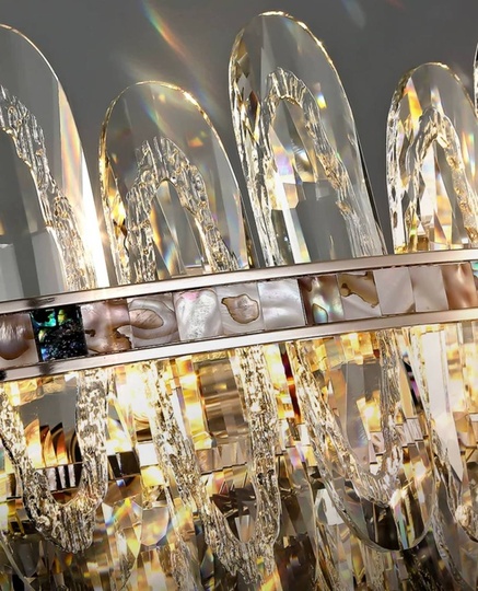 Подвесной светильник MIRAC 95*29, золотой, стекло, металл,  Е14.