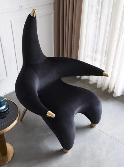 Кресло Черное. Starfish Lounge - в виде морской звезды, 1 шт., 100х100х145 см