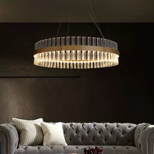 Люстра подвесная, медный, стекло, DECORATIVE 120*18, металл, LED.