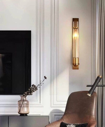 Настенный светильник бронза HAL, Бра 7*60, металл, Е14.