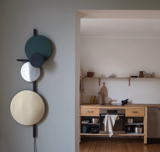 Настенный светильник, БРА HAKAN 36*98, зеленый, металл, LED.