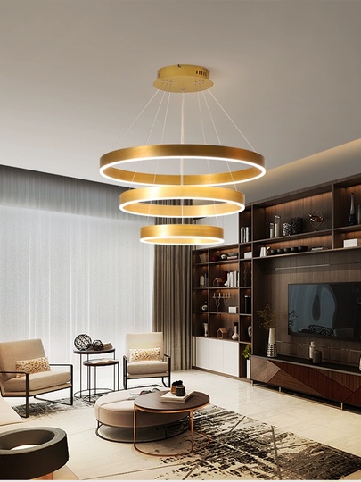 Люстра подвесная, медь, ПММА, HEZEL 80*100*120 металл, LED.