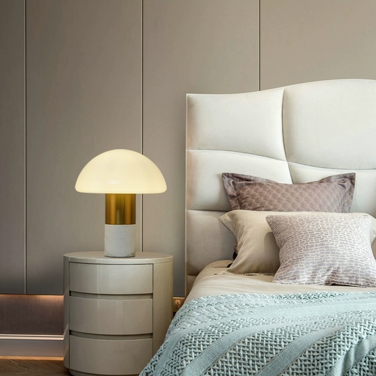 Настольная лампа WING 30*34,  белый, мрамор