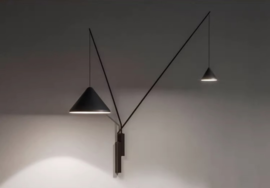 Настенный светильник черный Faris, 2 плафона, 15 Вт, металл