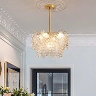 Люстра подвесная, медный, стекло, AYSUN 40*25, металл, E14.