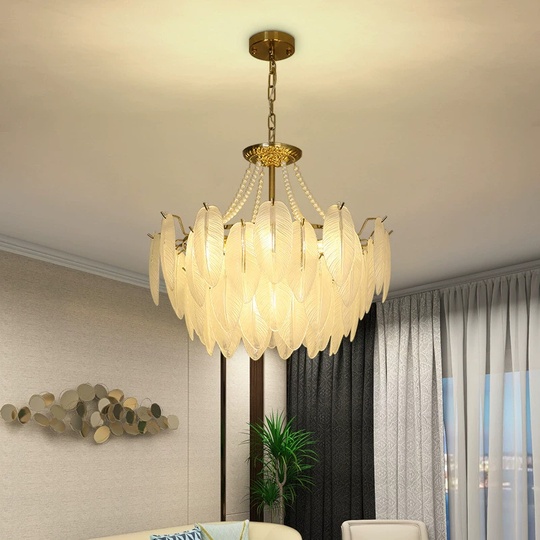 Люстра подвесная, медный, стекло, AMARYLLIS 60*32, металл, E14.