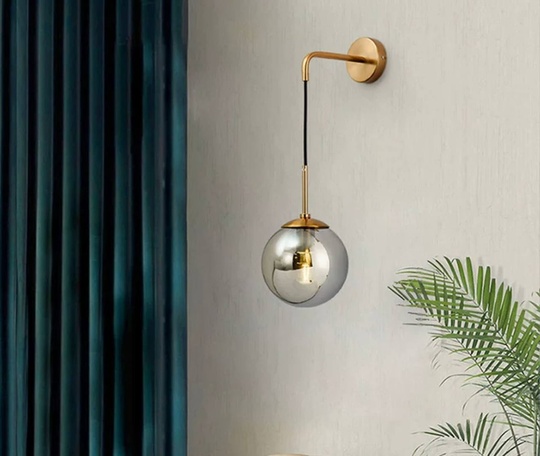 Настенный светильник LOUIЕ 15*50, бронза, пепел, металл, Е27.