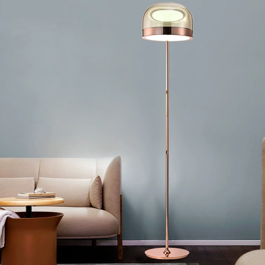 Торшер розовое золото Virella, 36*170 см, LED, металл, 10 Вт