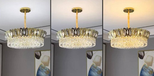 Люстра подвесная, золото, кристалл, DAMIAN 100*23 металл, E14.