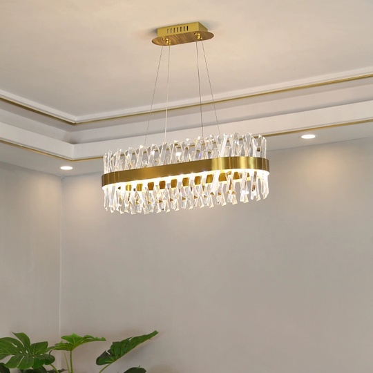 Люстра подвесная, медный, стекло, DRAMATIC 100*25, металл, LED.