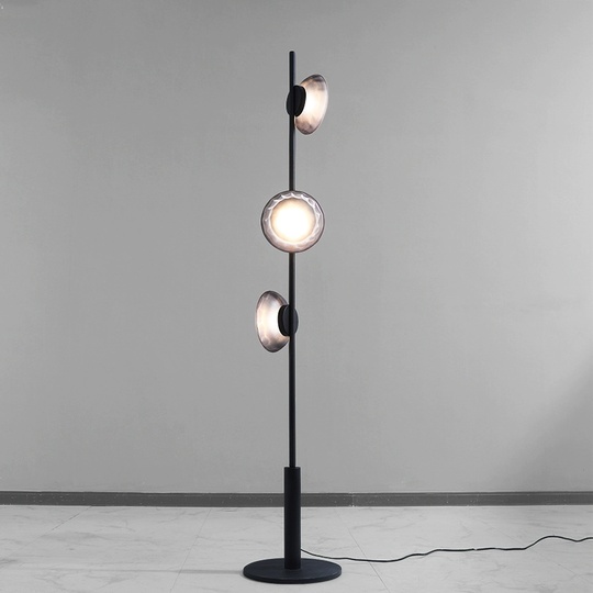 Торшер черный Elvarion, 28*180 см, led, G5, металл, 10 Вт