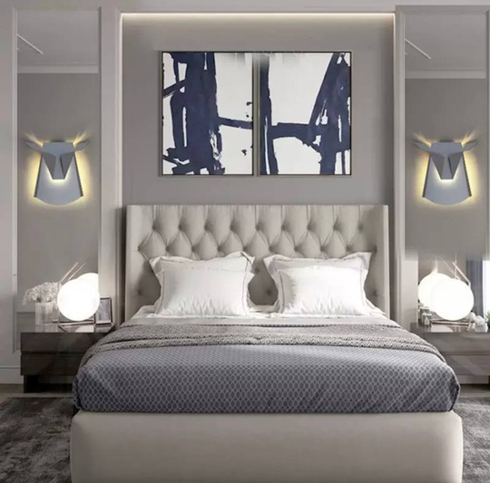 Настенный светильник, БРА GOKER 38*35, серебристый, металл, LED.