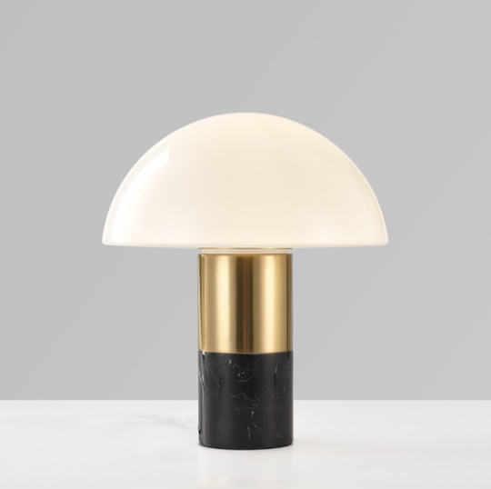 черная настольная лампа MUSHROOM FLAIR, 35*30 см