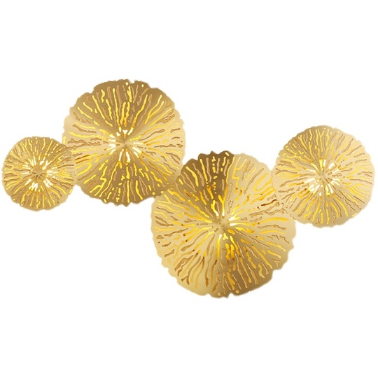 Настенный светильник из металла золотой Nordic Gols, 55*35 см, светодиодный, 7w,