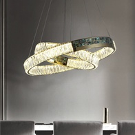 Люстра подвесная ASENA 60*100 бронза, кристалл, металл, LED.