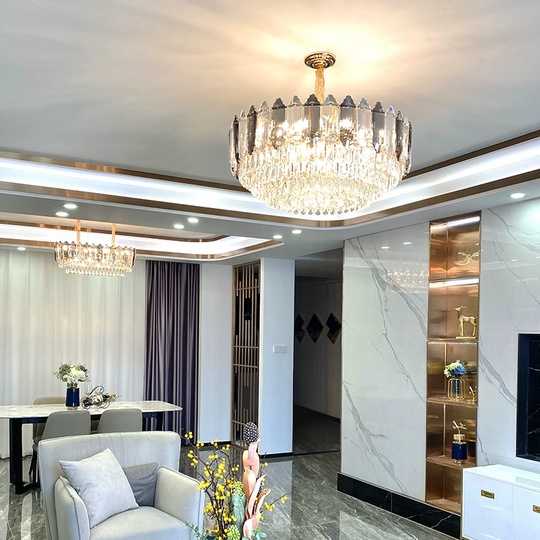 Люстра подвесная BERKE 100*35 дымчатый, стекло, металл, Е14.